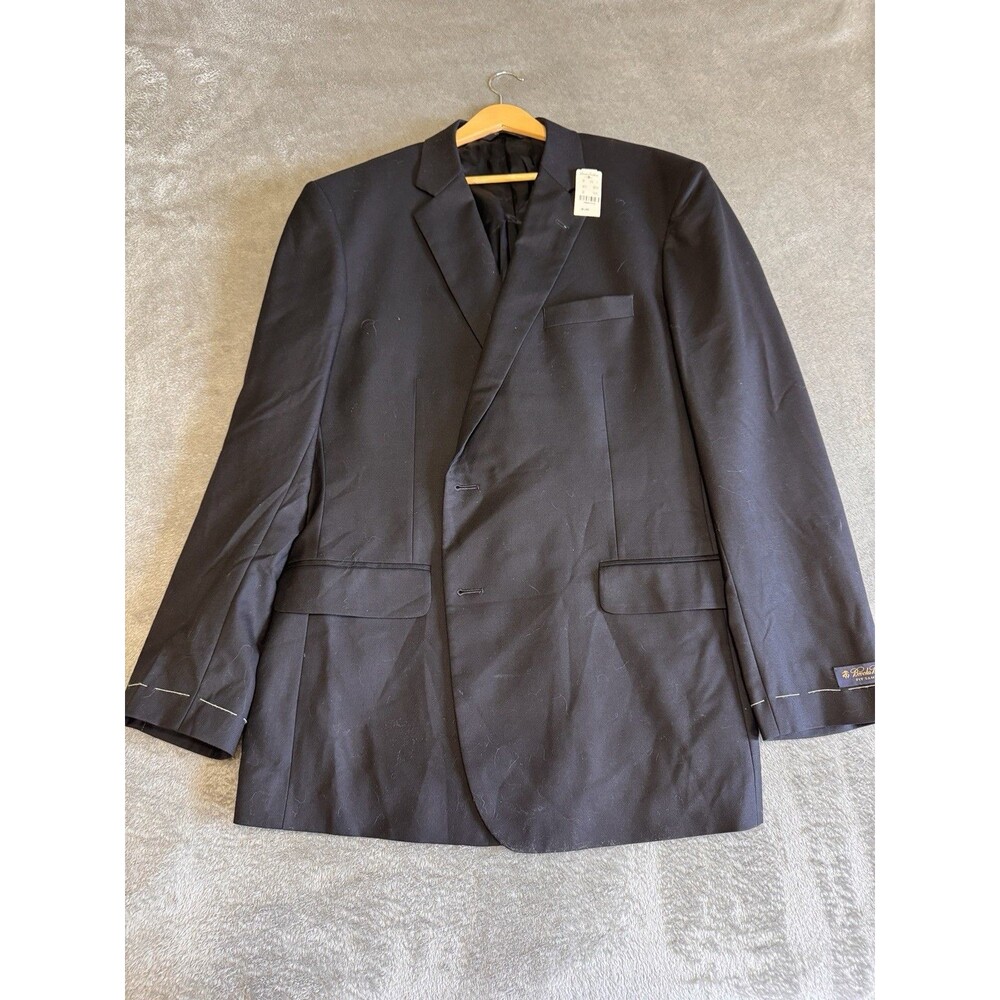 NWT Brooks Brothers Fit Sample Bemberg 48L Blue 2-Button Sports Coat Blazer